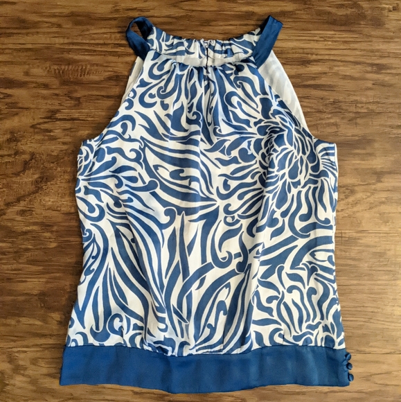 Ann Taylor Silk Halter Style Top Women's Size 0P - Picture 2 of 9